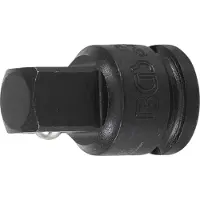 Bgs Adaptateur clé douille à choc femelle 10mm 3/8" embout male 12.5 mm 1/2"