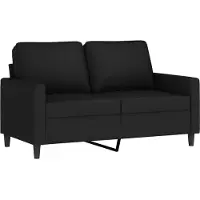 vidaXL Ensemble de canapés 3 pièces avec coussins Noir velours