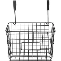 Orion Panier suspendu à la porte d'un placard, en métal noir, RADKA, 25 x 16 x 30 cm
