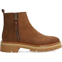 Alpe pour femme. 548311 Bottines nordiques en cuir marron (40), Plat, Lacets, Casuel