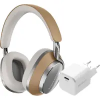 Bowers & Wilkins Px8 Brun + BlueBuilt Power Delivery Chargeur avec Port USB-C 20 W Blanc
