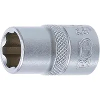 Bgs Douille profil ondul? super lock carr? 12.5 mm 1/2" taille 14 mm