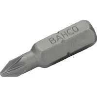 Bahco Embouts de tournevis standard 1/4" pour vis PZ3-Pozidriv 25 mm - 500 pcs/boîte plastique (Clé Allen)
