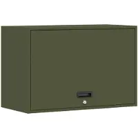 vidaXL Armoire murale pour le garage avec porte à gaz vert olive