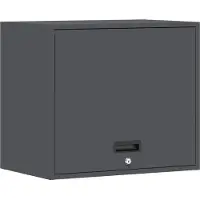vidaXL Armoire murale pour le garage avec porte à vérin à gaz Anthracite