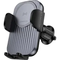 Borofone Support voiture BH221 Path avec charge par induction pour les grilles de ventilation noir, Adaptateur pour véhicule, Noir