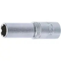 Bgs Douille longue profil ondul? super lock carr? 12.5 mm 1/2" taille 13 mm