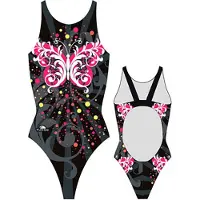 Turbo Butterfly Stars Pro Resist Swimsuit Noir S Femme