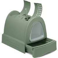 Imac Zuma Cat Litter Box Vert