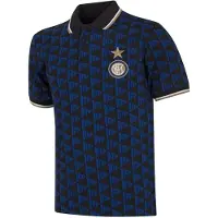 Copa Polo Inter Milan à motif intégral - Noir/Bleu
