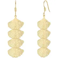 Yokoamii Boucles d'oreilles jaune d'or