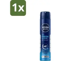 Nivea - Déodorant spray XL - Fresh Active - 48 heures d'efficacité longue durée - 200 ml - 1 pièce