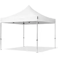 TOOLPORT 3x3 m Tonnelle pliante Alu, PES 800, blanc