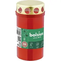 Bolsius Dauerbrenner mit Deckel rot
