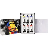 QOR Watercolor Modern Ensemble de peintures à l'aquarelle Introductory Colors 6 x 5 ml