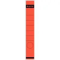 Leitz Etiquette de dos de dossier, 39 x 285 mm, longue, étroite, rouge convient pour standard et