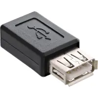 InLine Adaptateur Micro-USB, USB A prise femelle vers Micro-USB B prise femelle
