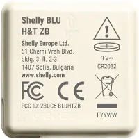 Shelly BLU HT ZB Mocha, Thermomètre + hygromètre, Beige, Marron
