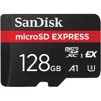 SanDisk Express 128 Gb Sd Card Clair
