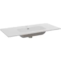 Balmani Nostra lavabo simple porcelaine blanc mat 100 x 46 cm