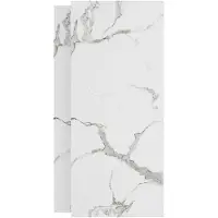 Linie Fresco Set revêtement mural de douche 2 x 90x210 cm, SPC, Marble White