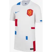Nike Garçons, T-shirt de sport, Nederland 2022 Stadium Uit Voetbalshirt voor kids - Wit - Maat XS (XS), Blanc, XS