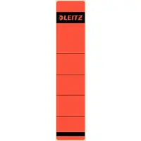 Leitz Etiquette de dos de dossier, 39 x 192 mm, courte, étroite, rouge convient pour standard et