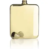 Viski Heupfles - 177ml - roestvrijstaal - 14k goldplated (3710)