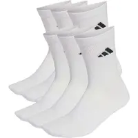 Adidas Chaussettes CUSHIONED CREW SOCKS 6 PAIR PACK femmes - Blanc - L