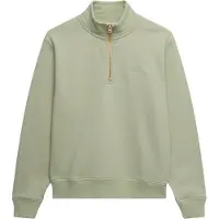 Superdry Femme Pull à Demi-zip Avec Logo Brodé Essential Green Taille: 40