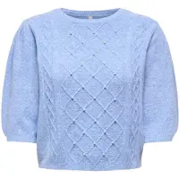 ONLY Pull-over 'ONLGLORIA' bleu clair