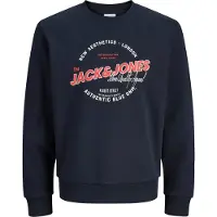 Jack & Jones Logo Sweatshirt Bleu L Homme