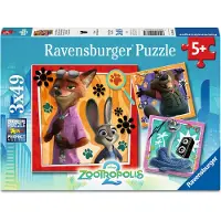Ravensburger Puzzles Disney Zootopie 3 x 49 pièces