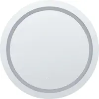 Beliani Miroir rond suspendu à LED ø 79 cm Maquillage moderne pour salle de bains