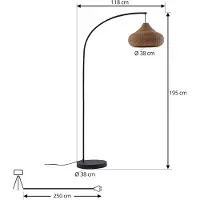 LUCANDE Luminaires d'extérieur , Taniola, Bois, Terrasse, Bois, Rustique