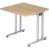 Hjh OFFICE PRO Bureau à hauteur fixe VNS (80 x 80 x 72 cm)
