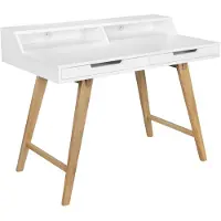 Wohnling Bureau SKANDI 110 x 85 x 60 cm bois MDF scandinave