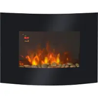 JTI HOMdotCOM Cheminée électrique avec éclairage LED d'ambiance
