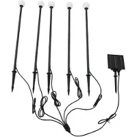 LINDBY Luminaires d'extérieur , Freydis, Noir, Aluminium, Moderne