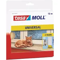 TESA Moll UNIVERSAL calfeutrage mousse, blanc, 9 mm x 10 m
