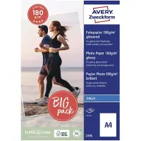 Avery-Zweckform Zweckform Paquet de 100 feuilles A4 180 g/m² de papier photo pour imprimante jet d'encre (Blanc brillant) (Import Allemagne)