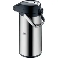 Alfi Pichet A Pompe 2200mlavec Ampoule En Verre Exterieur Inox