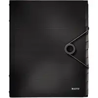 Leitz Organisateur Solid , format A4, 3 couvertures de protection, 12 compartiments, PP, noir