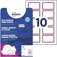 Avery-Zweckform Avery - Name Badge Label Avery L4786-20 80x50mm 200st Rd | Boîte de 20 feuilles
