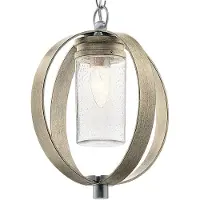 Kichler Suspension d'extérieur gris antique E27 60 W Grand Bank