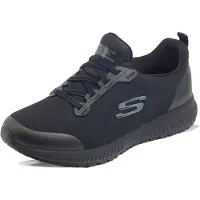 SKECHERS pour femme. 77222EC Chaussures SR Work Squad noires (41), Plat, Lacets, Casuel, Sport