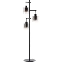 Brilliant Lampadaire noir Simonis 3 lumières
