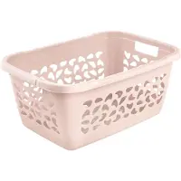 Keeeper Panier à linge "jost", largeur : 650 mm, rose nordique (52 l)