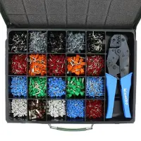 OEM Jeu de manchons isolés pour câbles, coffret métallique, avec pince, 12 pièces