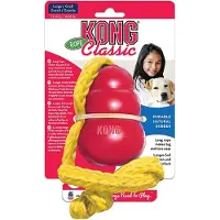 Kong Classic avec corde Taille L Ø 7 x L 65 cm pour chien